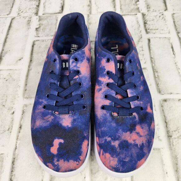 NoBull Tie-Dye Canvas Trainer Women's Sz 7 Blue Pink Athletic Gym CrossFit Shoes - Picture 9 of 10